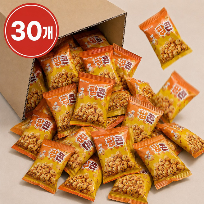 미니팝콘 미니미 개별포장 카라멜맛 30개 학교간식 사무실간식, 12g