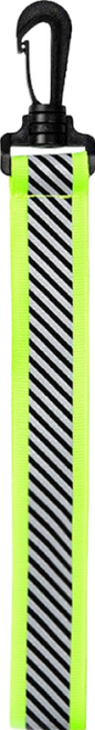 Xilla 斜紋反光警示飄帶 行人安全, 1個, 螢光綠 2.5*26.5cm, 螢光綠