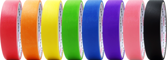 마스킹테이프 8컬러 1세트 24mm x 10M 종이테이프