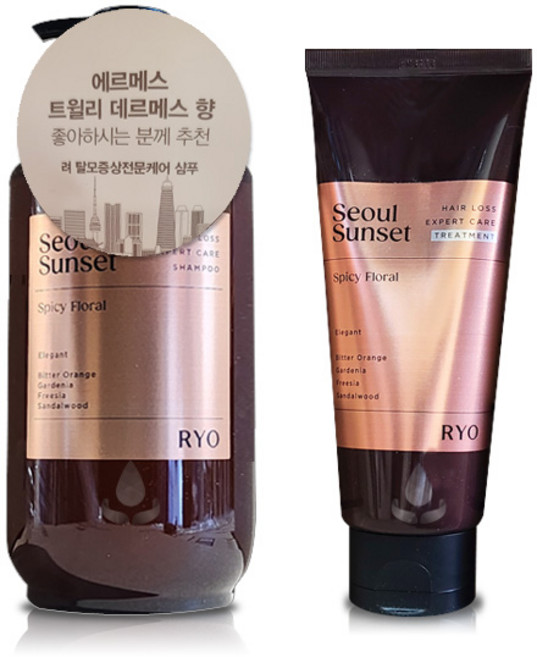 려 자양윤모 탈모증상 전문케어 샴푸 서울석양 샴푸+트리트먼트 /중년/고민/여성/남성, 1세트, 585ml