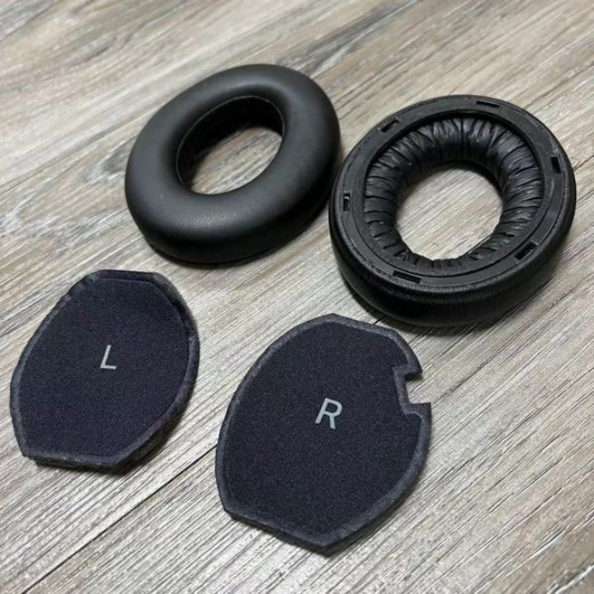 MOMENTUM 4 무선 헤드폰 교체용 양가죽 이어패드 MOMENTUM4 이어컵 이어커버 이어머프, [03] Black Protein, 1