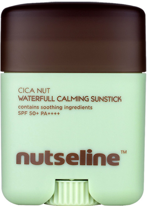 넛세린 시카 넛 선스틱 카밍 쿨링 워터드 SPF50+ PA++++ 미백 주름개선 끈적임 없는 온가족 썬스틱, 20g, 1개