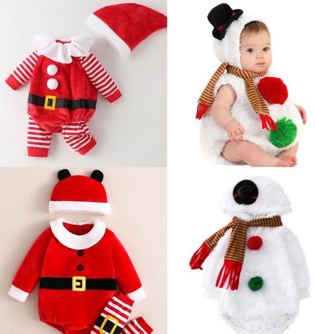 유아 산타 눈사람 코스튬의상 바디 슈트 크리스마스옷