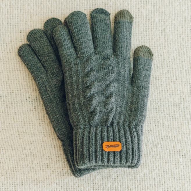 롱아일랜드 남녀공용 시그니처 포근한 스마트터치 니트장갑