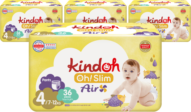 킨도 오슬림 에어 팬티 4단계 288매