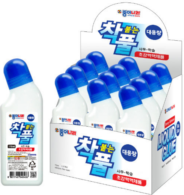 종이나라 착붙는풀(170ml)/12개입, 170ml, 12개