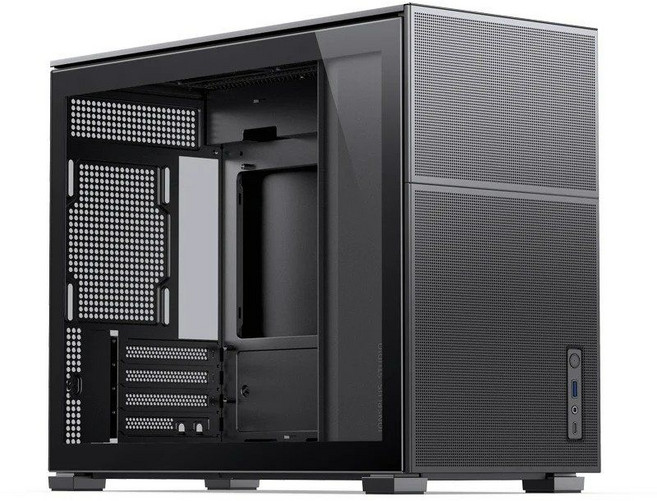 JONSBO D31 섀시 Pinecone MATX ITX 비디오 반투명 하위 서포트 ATX Powe 360 냉기 배기 PC 케이스, MESH Black, [03] MESH Black