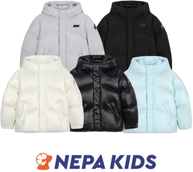 [백화점 매장판] 네파 키즈 공용 베이직 덕다운 패딩 겨울 등원룩 등교룩 남아옷 여아옷 오리털 패딩점퍼 패딩자켓 다운점퍼 다운패딩