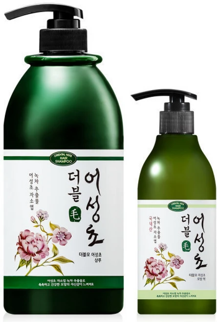 어성초 샴푸 린스 약산성 비듬 샴푸+헤어팩 세트 +, 1개 - 쿠팡