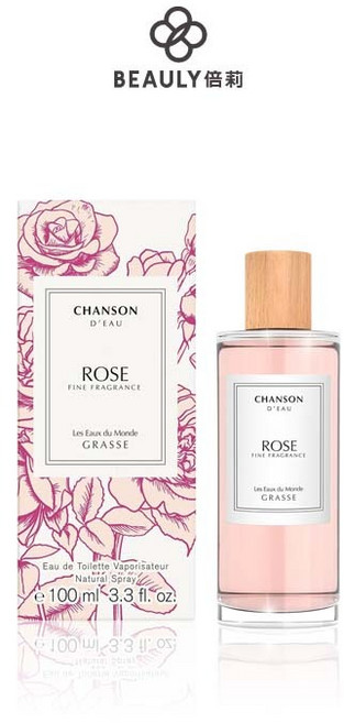 BEAULY 倍莉 CHANSON 水之香頌 格拉斯玫瑰淡香水 100ml, 1個