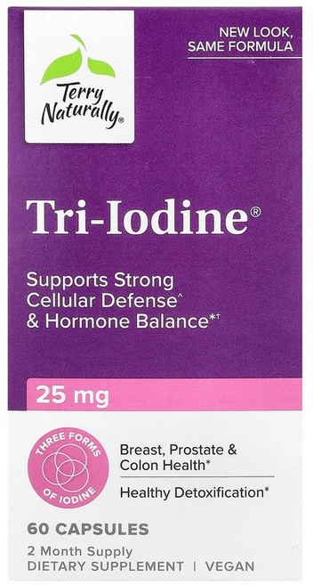 테리 내추럴리 Terry Naturally Tri-Iodine® 25mg 캡슐 60정122194원산지:기타, 1개, 60 - 쿠팡
