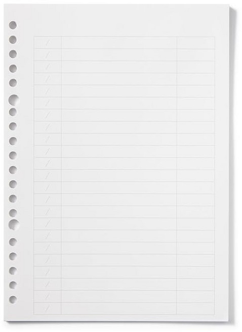 무인양품 리필노트 리필 기록이 가능한 가계부 봉투 A520구멍 6 장 84476204