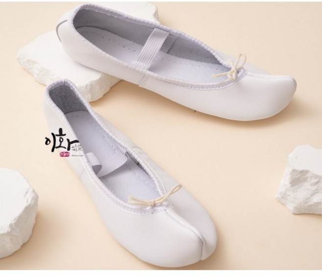 코슈즈 흰색 한국무용슈즈 소가죽 입시 댄스 소품 국악 신발 국내제작 이화, 230, 화이트