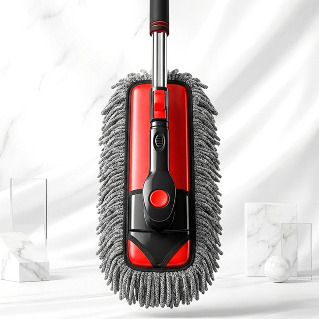 캐롤링 차량 먼지털이개 외부용 기름걸레, 1개