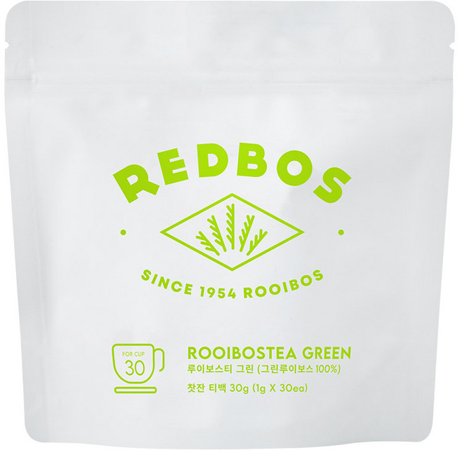 레드보스 그린 루이보스티 30티백, 1개, 1개, 30개입, 1g