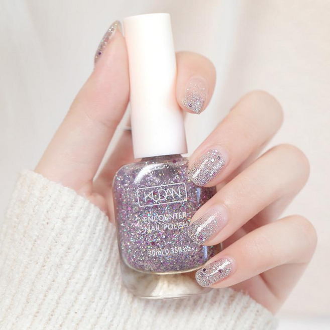 물 타입 매니큐어 떼어내는 탑코트 (초고속 건조 / 무취 / 노건조) - 피부톤 업 & 투명한 광택, 1개, 51g, 07#글래스 실버