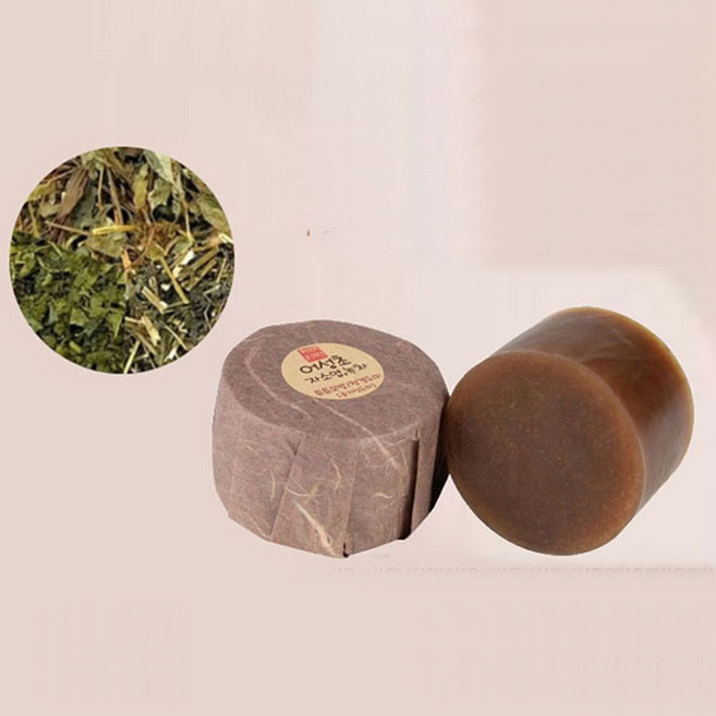 약초 샴푸바 고체샴푸/ 어성초자소엽녹차 샴푸비누, 120g, 1개
