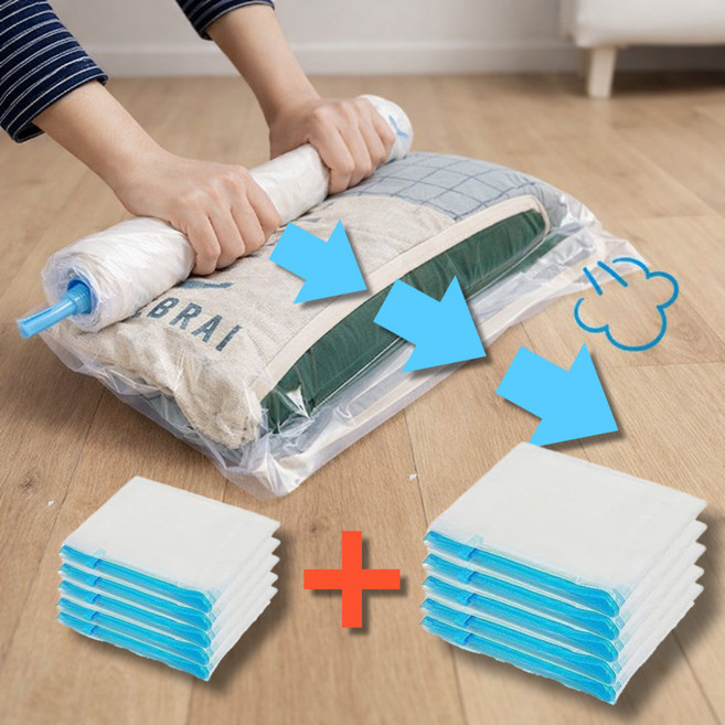 데인트 여행용 압축팩 손으로마는 진공팩, 1개, 10매입