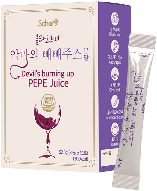 스캇나인 악마의 빼빼 주스 ABC 클렌즈 레시피 쥬스, 52.5g, 4개