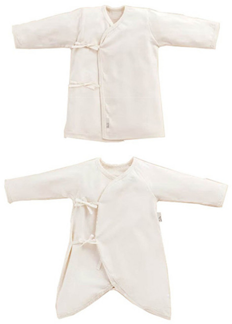 柔軟親膚寶寶紗布衣 寬鬆舒適 吸濕透氣 綁帶設計方便穿脫