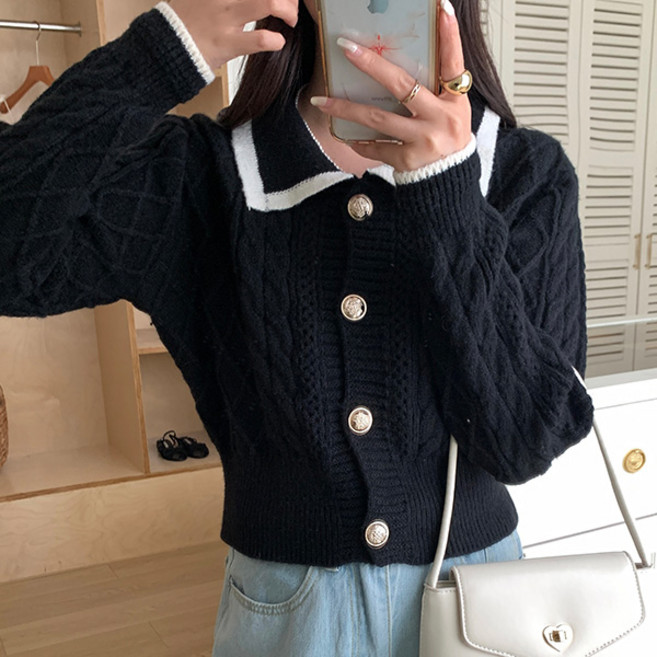 로렌미 로코 카라넥 니트 가디건