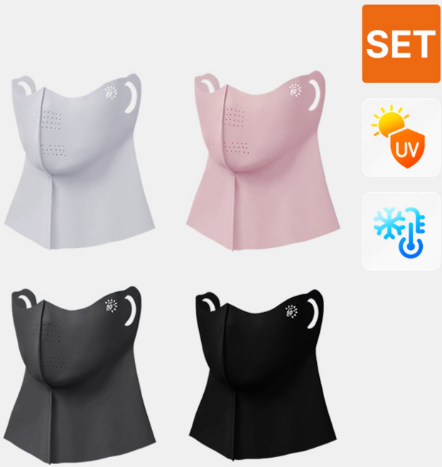 어나더뷰 [4컬러 1세트] 쿨 넥가드 자외선 차단 마스크 얼굴 목 햇빛 가리개 여름 UV 골프 러닝 스포츠 야외활동 2669, 1개