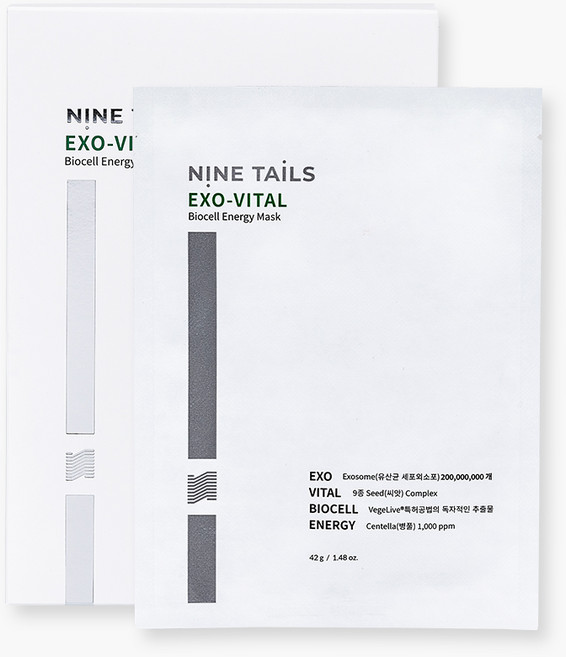 나인테일즈 엑소 바이탈 바이오셀 에너지 마스크팩, 1개, 5개입
