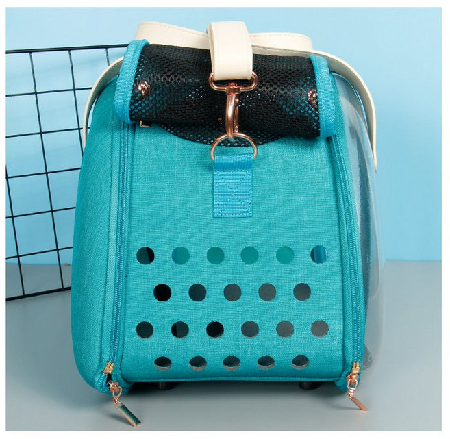 딩동펫 반려동물 투명우주선 백팩, 1개