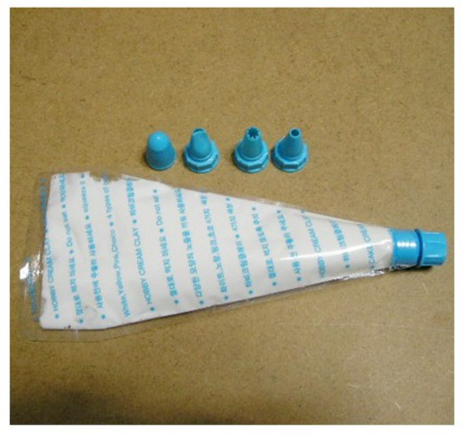 생크림클레이 흰색/50g/노즐3개포함, 1개