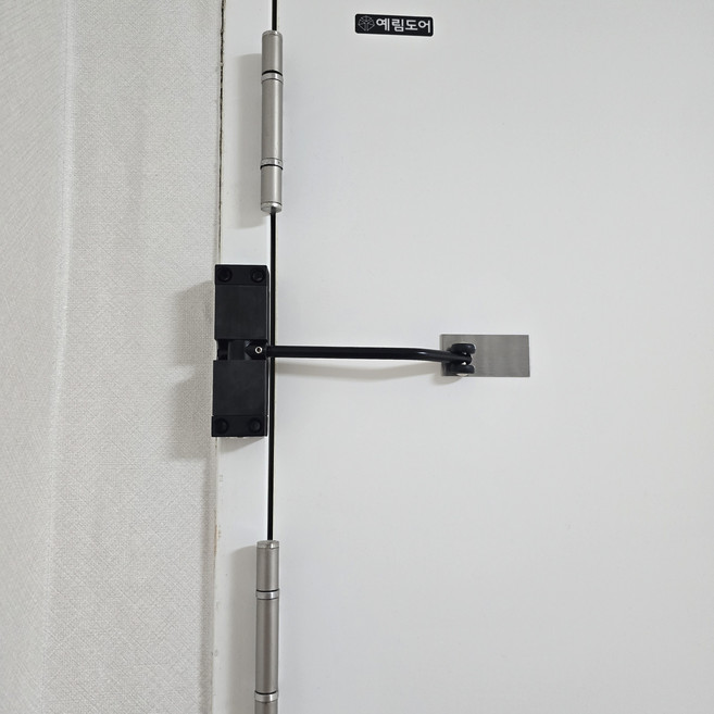 도어클로저 가정용 욕실용 목문 자동문닫힘_블랙, 블랙, 1개