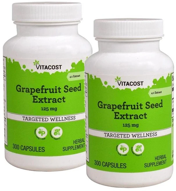 비타코스트 포도씨 추출물 125mg Vitacost Grapefruit Seed Extract, 2개, 300정 - 쿠팡