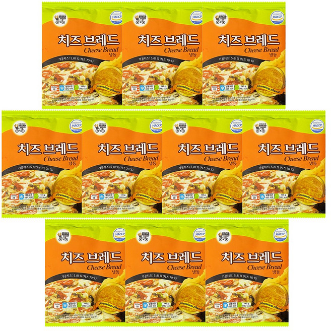 대신에프에스 치즈브레드버거(냉동) 120g, 10개