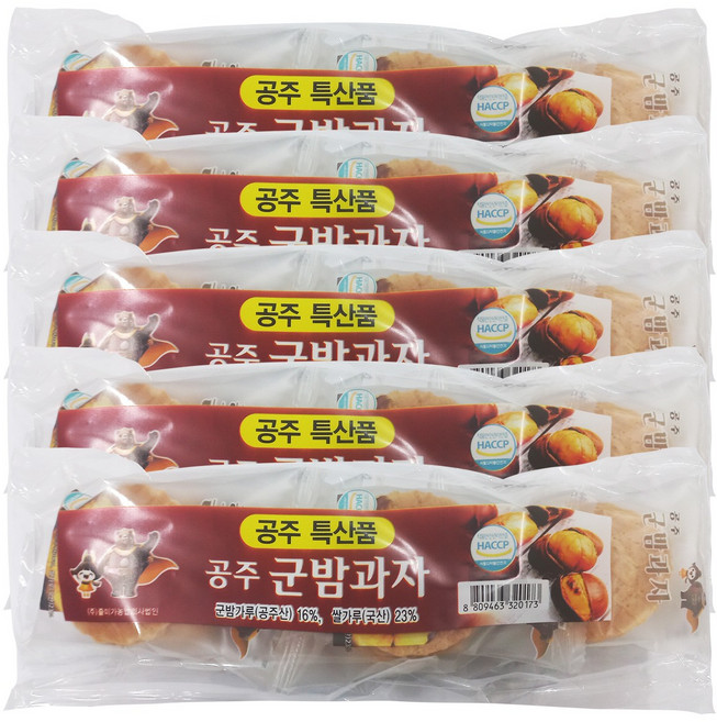 [도도나몰] 즐미가 휴게소 간식 바삭바삭 구운 군밤과자 5개입, 5개, 18g