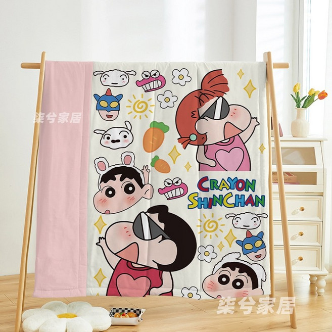 크레용신짱 아동용 부드러운 여름 얇은 이불, 07, 40x60 베개커버 1개