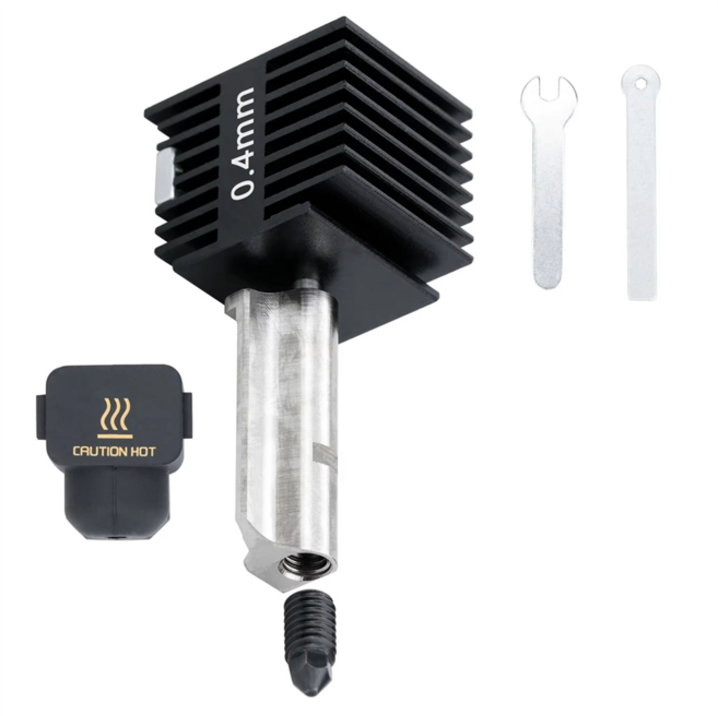 Bambu Lab A1 Hotend 키트 교체 노즐 Bambulab A1 Hotend A1 미니 노즐 핫 엔드 어셈블리 프린트 헤드 경화 0.4mm, 0.4mm, 그림처럼