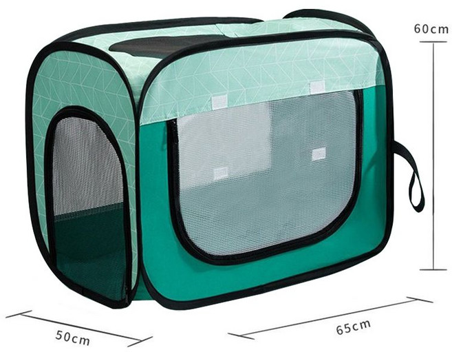 펫드라이룸교감형 고양이 강아지 털 말리는 말리기 목욕 건조기 드라이기 박스, 그린 특대형(30파운드에 적합), 1개
