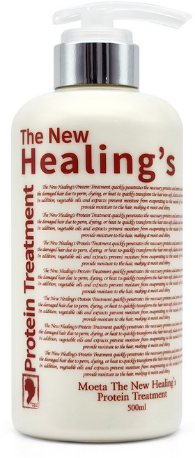 모에타 더 뉴 힐링스 단백질 헤어트리트먼트 500ml 부드러움 건조머리 극손상, 1개