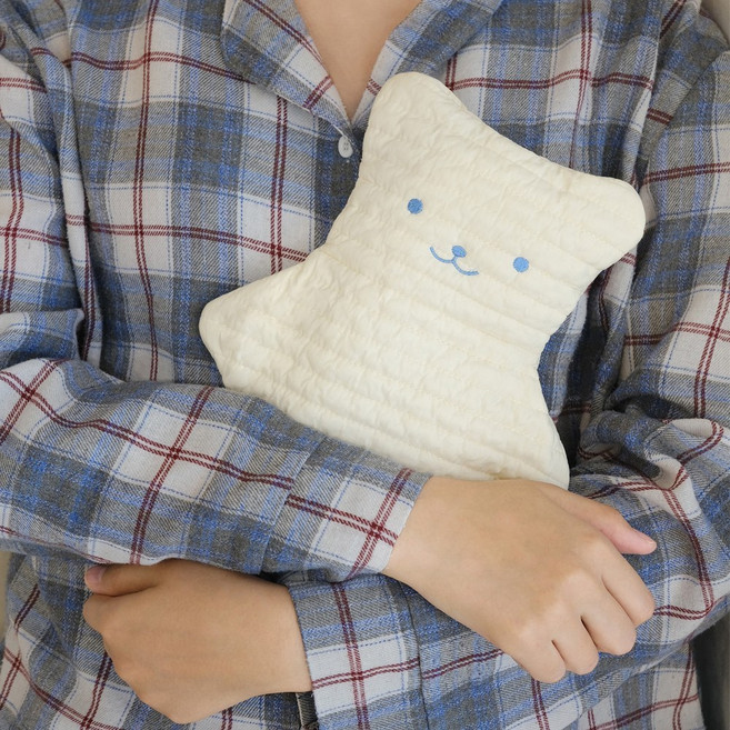 현미온미 온미베어 허리 찜질팩 배 복부 온찜질 생리 핫팩 [흰둥이], 1개, 흰둥이