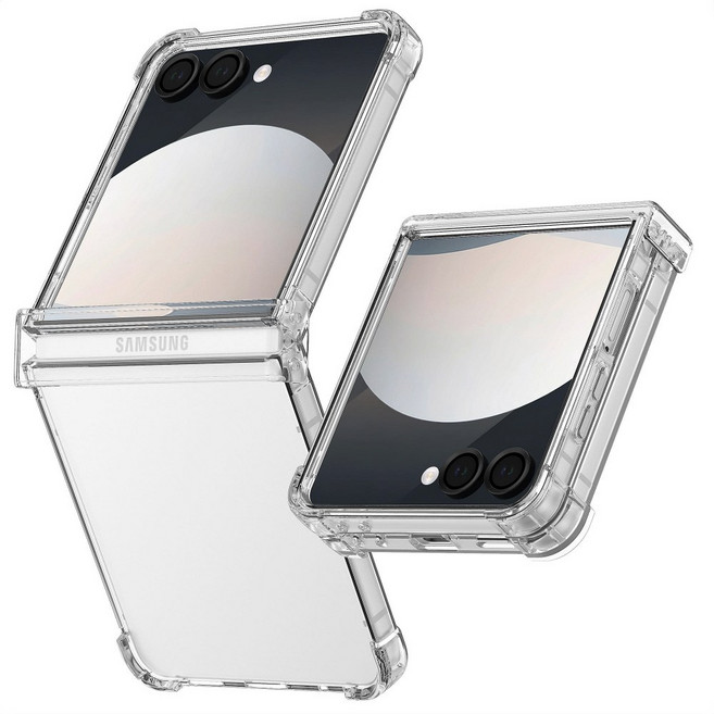 갤럭시 Z플립7 클리어 투명 젤리 힌지보호 가드핏 케이스 플립7