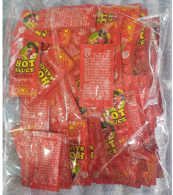 태원 테이준 일회용 핫소스 (4g 입), 4g, 100개