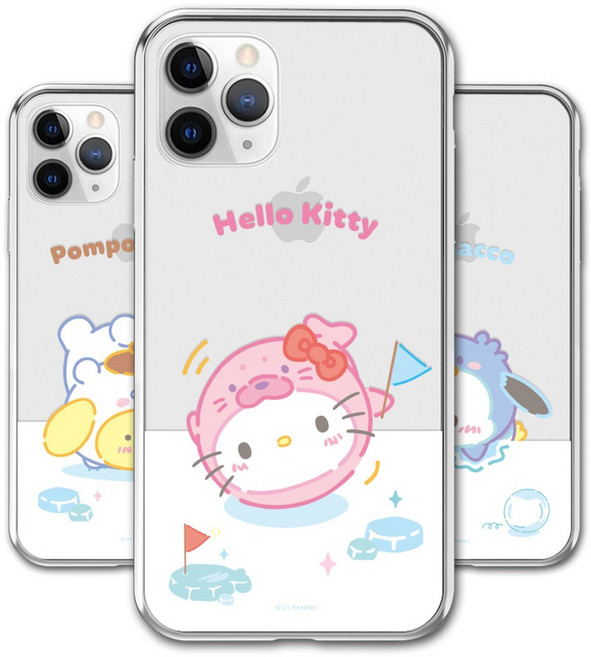 산리오 아이스프렌즈 젤리 투명케이스 헬로키티 마이멜로디 쿠로미 시나모롤 갤럭시버디3 A156 A155