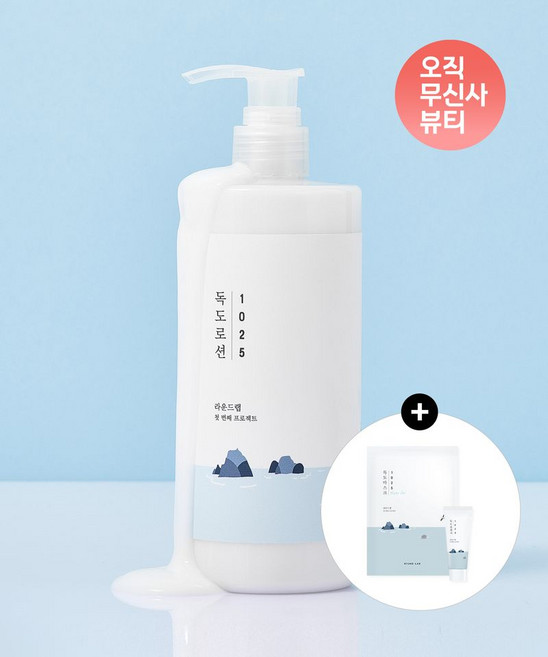 라운드랩 ROUNDLAB 무신사 1025 독도 로션 400ml독도 클렌저 40ml 워터겔 마스크 1매 DL400 413034, none