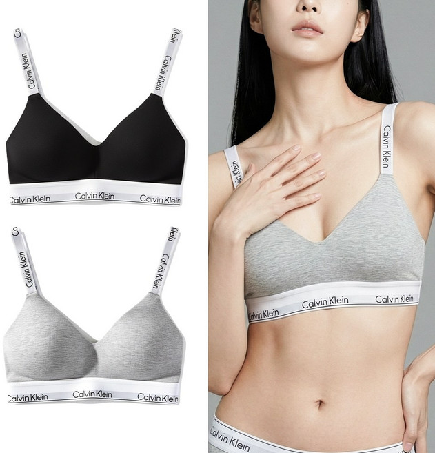 [전국무료배송] 캘빈클라인 여성 언더웨어 아이콘 코튼 모달 브라렛 단품