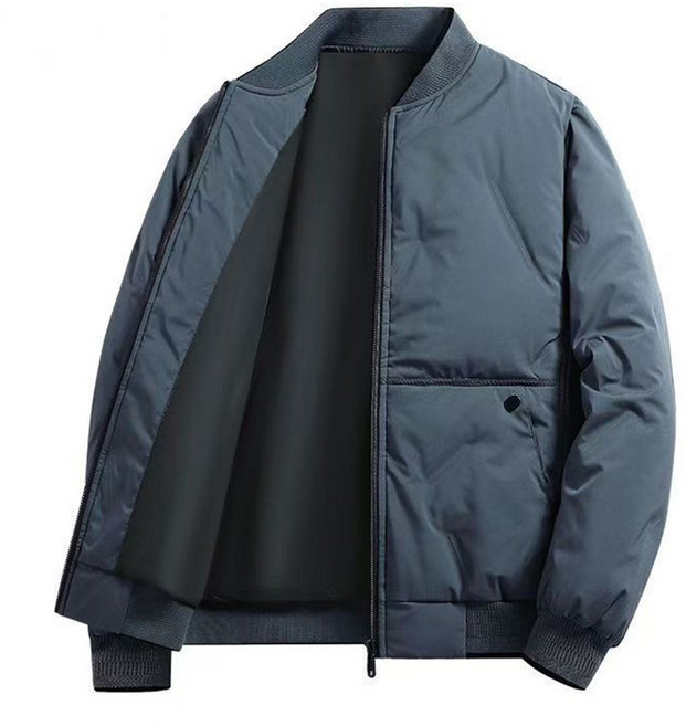 SELEAD 남성용 웰론 중량 패딩 자켓 발수 재생 폴리에스터 다운 재킷 보온 방풍 경량 잠바