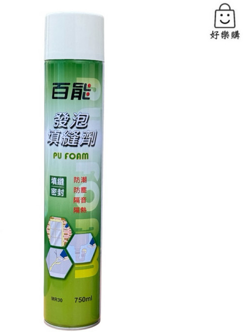 百能 發泡填縫劑 PU FOAM, 1個, 750ml