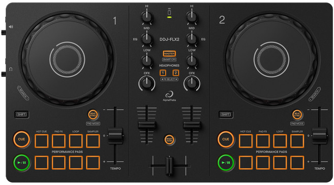 AlphaTheta DDJ-FLX2 2채널 스마트 디제이 컨트롤러