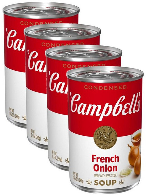 캠벨 프렌치 어니언 양파 스프 298g 4개 캔 통조림 수프