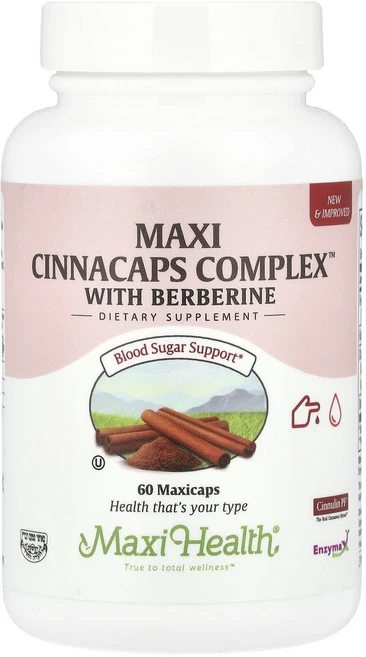 Maxi Health Maxi Cinnacaps Complex™ 베르베린 함유 막시캡슐 60개, MaxiHealthMaxiCinnacapsComplex, 1개, 60정 - 쿠팡