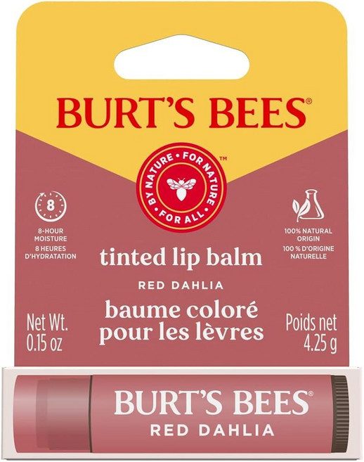 Burt's Bees 틴트 립밤 레드 달리아 블리스터 4.3g(0.15온스)