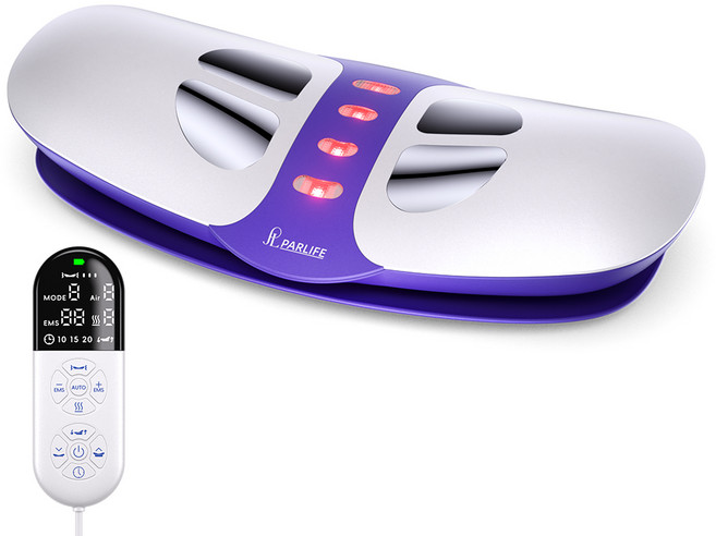 파라이프 허리 마사지기 저주파 EMS 안마기 온열 찜질 스트레칭, 화이트, PL-HD-LT010A
